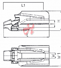 Anschweißhalter Bagger Form 8, Größe 2, 412008