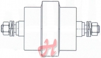 Laufrolle mit Innenbund DM: 133,00mm/95,00mm, Breite: 176,00mm/108,00mm