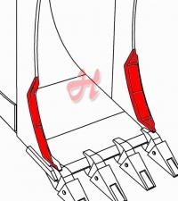 Seitenschneide für Baggerlöffel 150LS