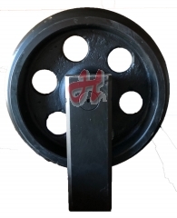 Leitrad mit Gleitstücken, DM 375/332mm, Gesamtbreite: 186mm Leitrad mit Gleitstücken, DM 375/332mm, Gesamtbreite: 186mm