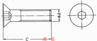 Senkimbusschraube M12x50mm