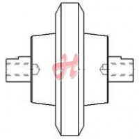 Laufrolle mit Innenbund DM: 150mm; 160mm/84mm Laufrolle mit Innenbund DM: 150mm; 160mm/84mm