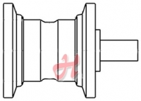 Tragrolle Gesamtbreite: 177mm, Durchmesser: 142mm