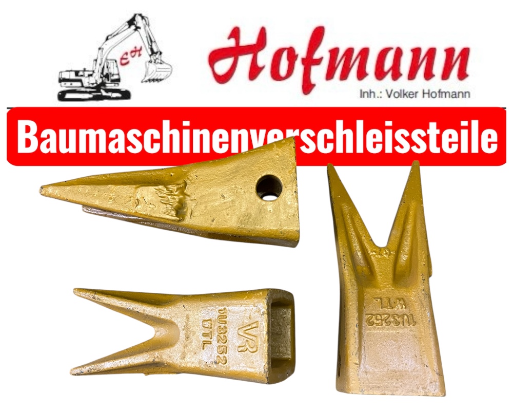 Baggerzahn doppelspitz Ausführung System Cat J250, 1U3252-WTL