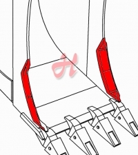 Seitenschneide für Baggerlöffel 153LS Seitenschneide für Baggerlöffel 153LS