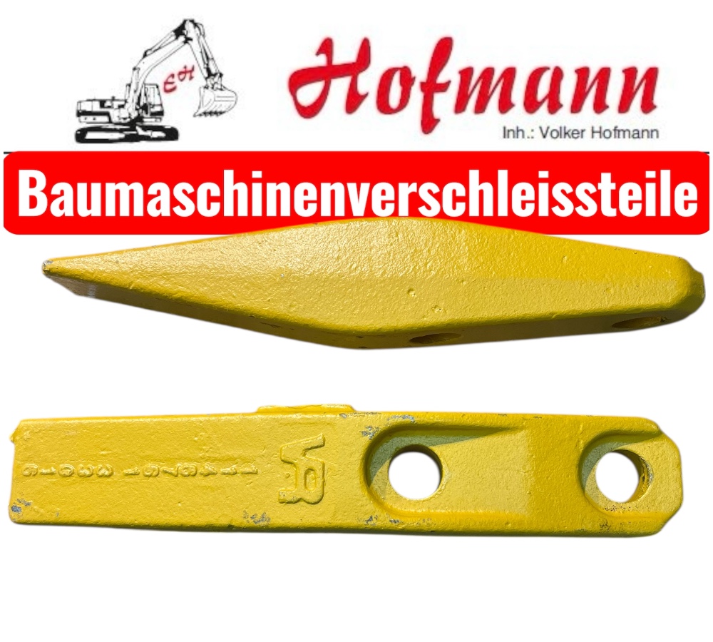 Greiferzahn 2 Loch, Lochabstand 100mm, System O&K