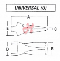 ZAHN UNIVERSAL (Ausführung U) passend zum System KingMet Größe 8 ZAHN UNIVERSAL (Ausführung U) passend zum System KingMet Größe 8