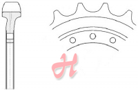 Antriebsrad ID: 125mm, Z:11, Bohrungen: 9 Antriebsrad ID: 125mm, Z:11, Bohrungen: 9