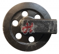 Leitrad mit Gleitstücken, Durchmesser: 248mm, Gesamtbreite: 100mm Leitrad mit Gleitstücken, Durchmesser: 248mm, Gesamtbreite: 100mm