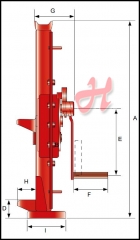 Stahlwinde SWV PREMIUM mit verstellbarer Klaue 1,5t, 300mm